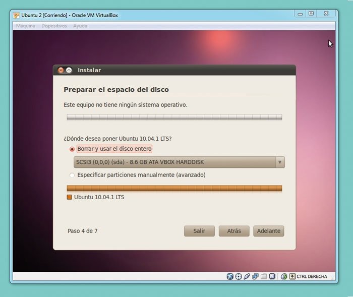 Virtual Box Windows Ubuntu 6