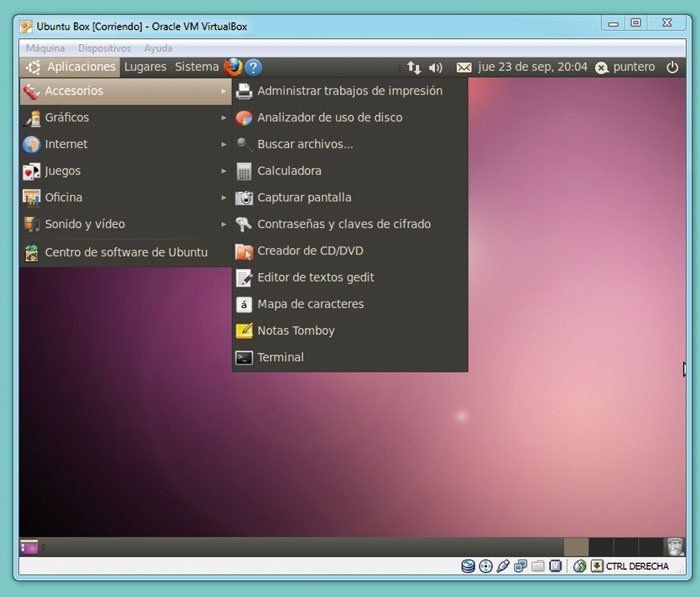 Virtual Box Windows Ubuntu 9