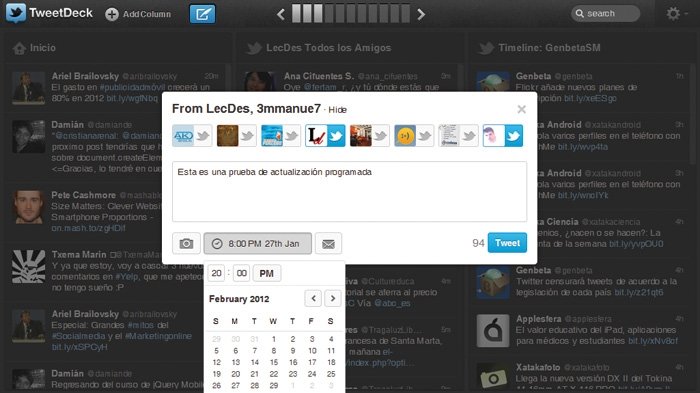 Twitter con TweetDeck y HootSuite 3