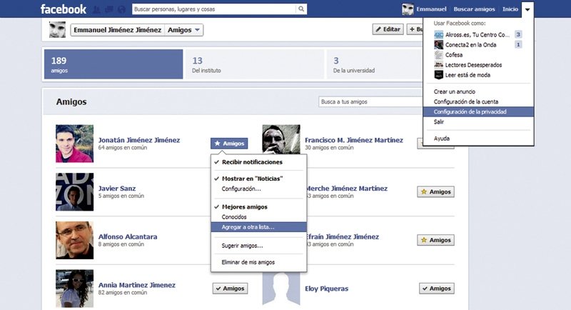 Facebook configurar perfil 2